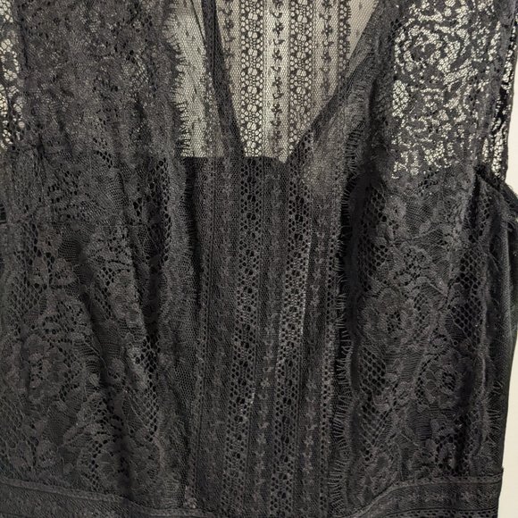 All Saints Black Floral Silk Millen Dress - Picture 3 of 10